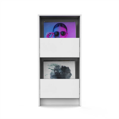 Glorious VINYL VAULT With Drawers (White)