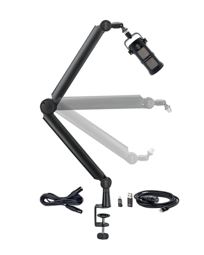 Sontronics Sontronics VOICECASTING PACK - Podcast / Streaming / Broadcast Microphone Set (Black)
