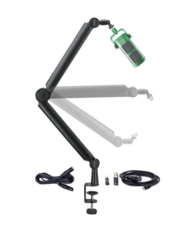 Sontronics VOICECASTING PACK - Podcast / Streaming / Broadcast Microphone Set (Green) - Microphones