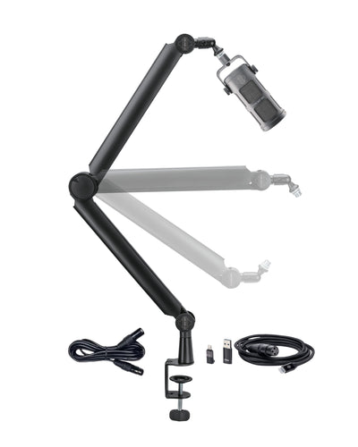 Sontronics Sontronics VOICECASTING PACK - Podcast / Streaming / Broadcast Microphone Set (Cosmic Grey)