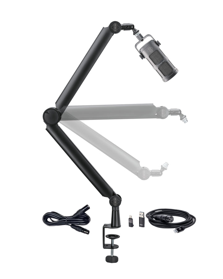 Sontronics Sontronics VOICECASTING PACK - Podcast / Streaming / Broadcast Microphone Set (Cosmic Grey)