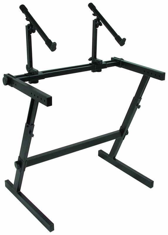 Quik Lok Z726 Double Tier Height Adjustable Keyboard Stand - Keyboard & Synthesizer Stands