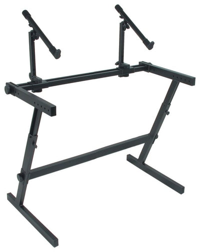 Quik Lok Z726L Double-Tier "Z" Style Height Adjustable Extra-Wide Keyboard Stand - Keyboard & Synthesizer Stands