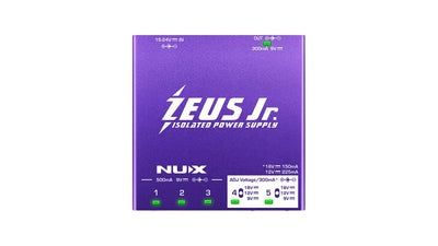 NUX NUX Zeus Jr. NIP-Z6 Isolated Pedal Power Supply with 6 Outputs