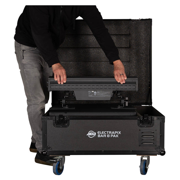 ADJ 6 x ELECTRAPIX-BAR-8 Fixtures with Charging Case