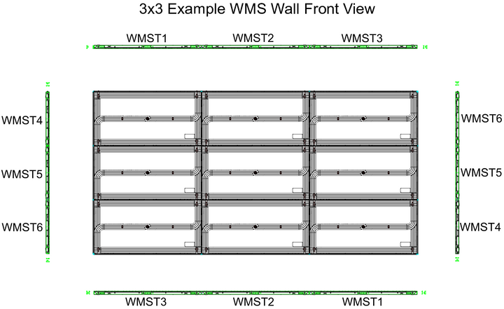 ADJ Trim 2 (Center Top / Bottom) for WMS Series - 1m