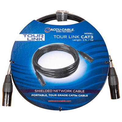 ADJ Cat5E Shielded Network Cable - 3ft