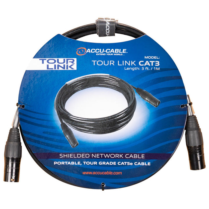 ADJ Cat5E Shielded Network Cable - 3ft