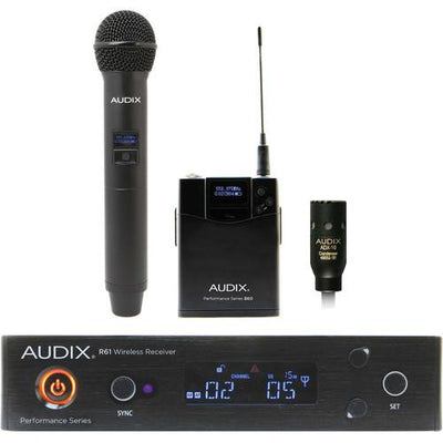 Audix AP61OM2L10 Receiver With Om2 Handheld Transmitter And B60 Bodypack