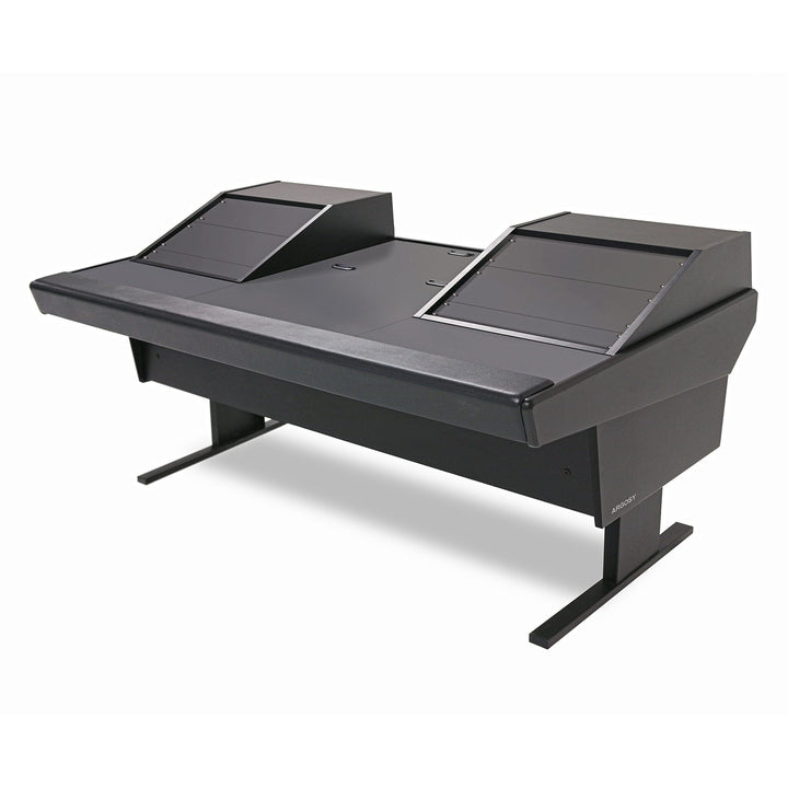 Argosy Universal 70V Series w/25" Flat Desk Insert, 2)VR1003 Rack units & Black End Panels