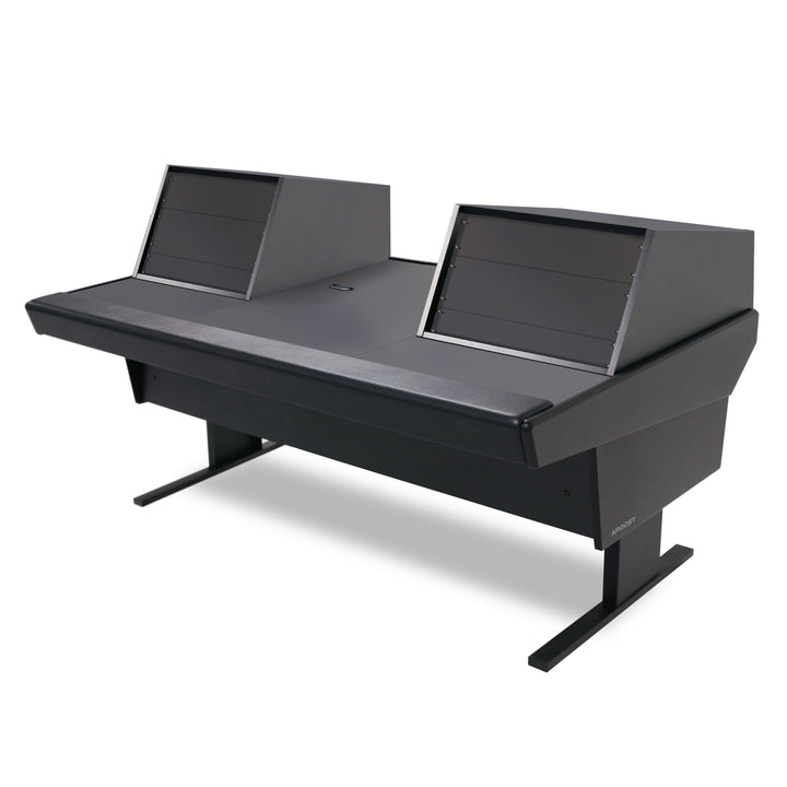 Argosy Universal 70V Series w/25" Flat Desk Insert, 2)VR1005 Rack units & Black End Panels