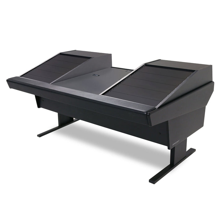 Argosy Universal 70V Series w/25" Flat Desk Insert, 2)VR1503 Rack units & Black End Panels