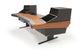 Argosy Dual 15L Workstation w/847 Rack Modules, Mahogany End Panels & Mahogany Veneer Desktop