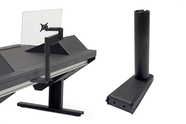 Argosy Eclipse Gen 4 Rail Mount Adapter for 7500 Series Monitor Arm with 11" post