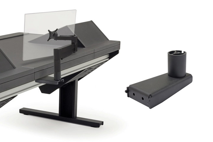 Argosy Eclipse Gen 4 Rail Mount Adapter for 7500 Series Monitor Arm with 2.75" post