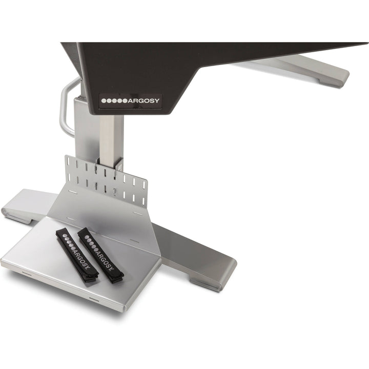 Argosy Halo Sit-Stand CPU Shelf - Silver