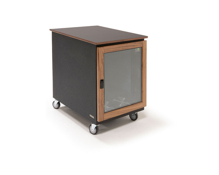 Argosy IsoBox PRO 12RU, Walnut Trim, with Black Traceless Top, Right Door Swing