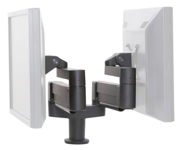 Argosy 7000-800-8408-104 Dual Monitor Twin Arm Black for Monitors 10-27.5 lb each