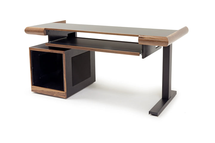 Argosy Radius Composer for 61 Keys, Straight Top, 1) Straight 10sp Base Rack, 1) Steel Leg, Bullnose Edge - Standard Trim
