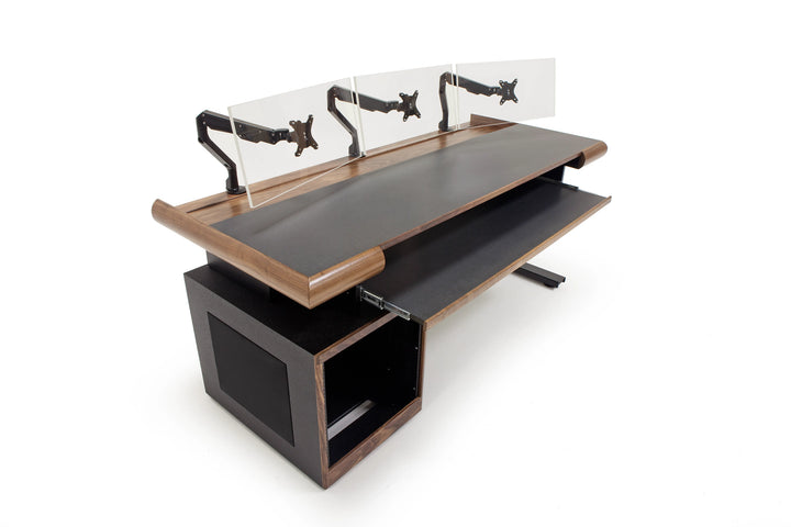 Argosy Radius Composer for 88 Keys, Straight Top, 1) Straight 10sp Base Rack, 1) Steel Leg, Bullnose Edge - Standard Trim