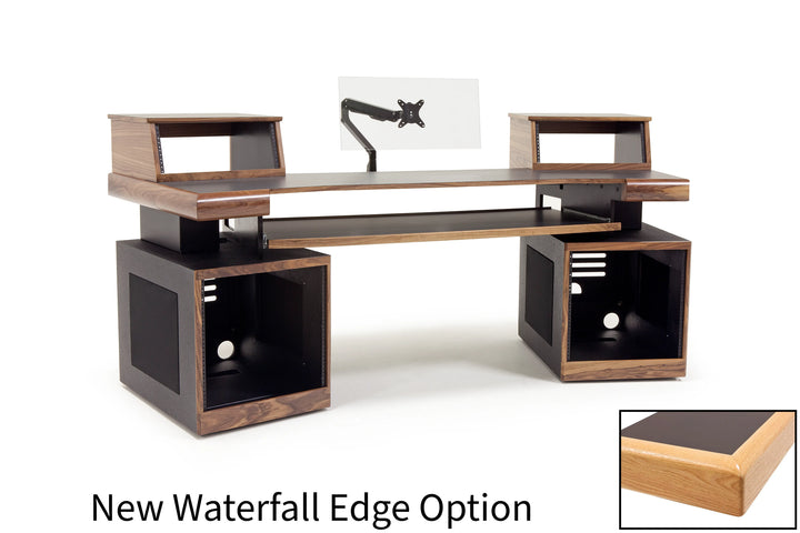 Argosy Radius Composer for 88 Keys, Splayed Top, 2) Straight 10sp Base Racks, Waterfall Edge - Standard Trim