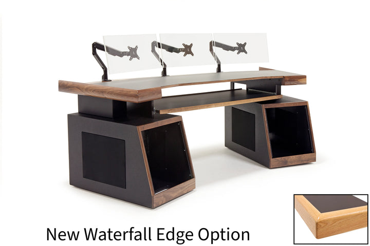 Argosy Radius Composer for 88 Keys, Splayed Top, 2) Slanted 10sp Base Racks, Waterfall Edge - Standard Trim