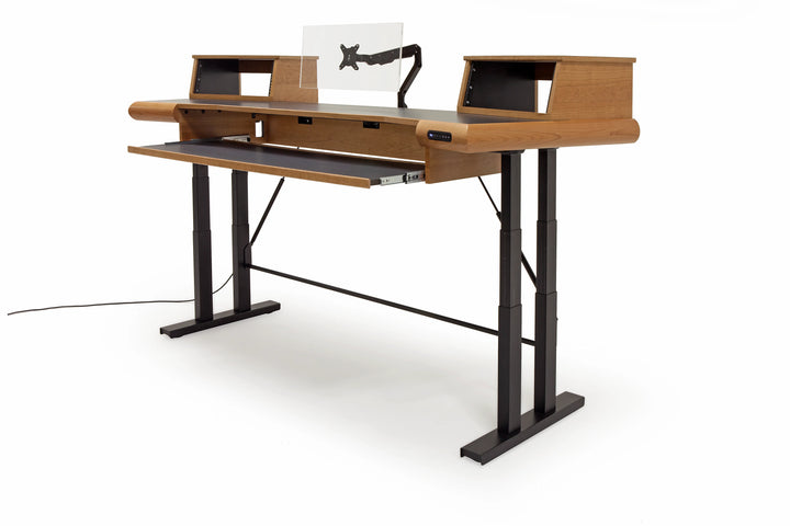 Argosy Radius Composer for 88 Keys, Splayed Top, Height Adjustable Steel Legs, Bullnose Edge - Standard Trim