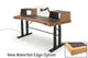 Argosy Radius Signature w/67" Splayed Top, Height Adjustable Steel Legs, Waterfall Edge - Standard Trim