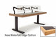 Argosy Radius Signature w/78" Straight Top, 2) Steel Legs, Waterfall Edge - Standard Trim