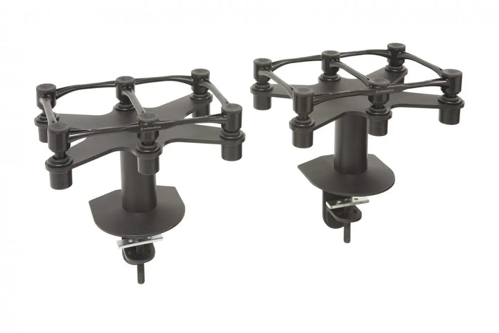 Argosy Pair Speaker Mounts w/Model 300 Aperta Platforms,11-3/4"w x 7-7/8"d, Flex Mount Clamp,Black (7.75")