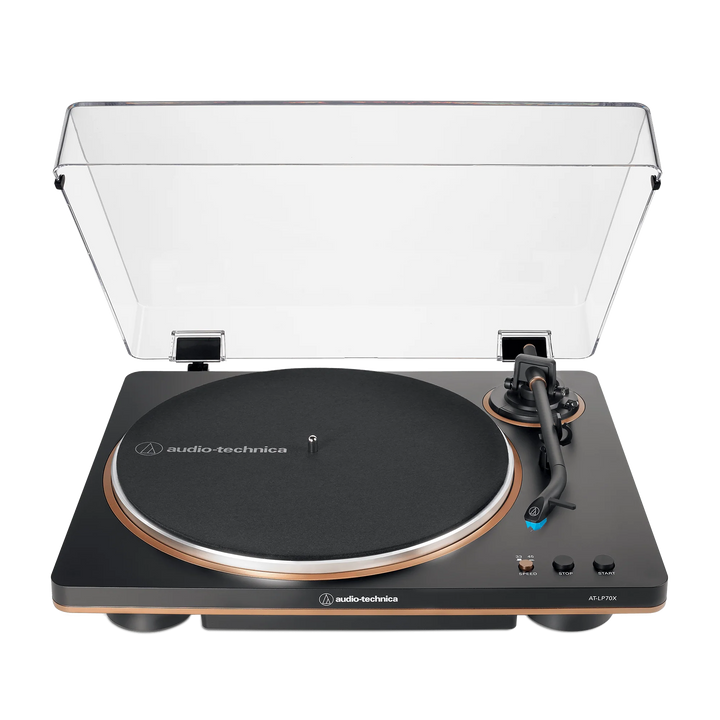 Audio-Technica AT-LP70X Fully Automatic Belt-Drive Turntable (Black/Bronze)