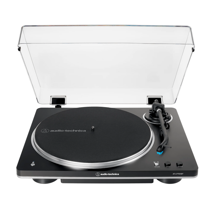 Audio-Technica AT-LP70XBT Fully Automatic Wireless Belt-Drive Turntable (Black/Grey)