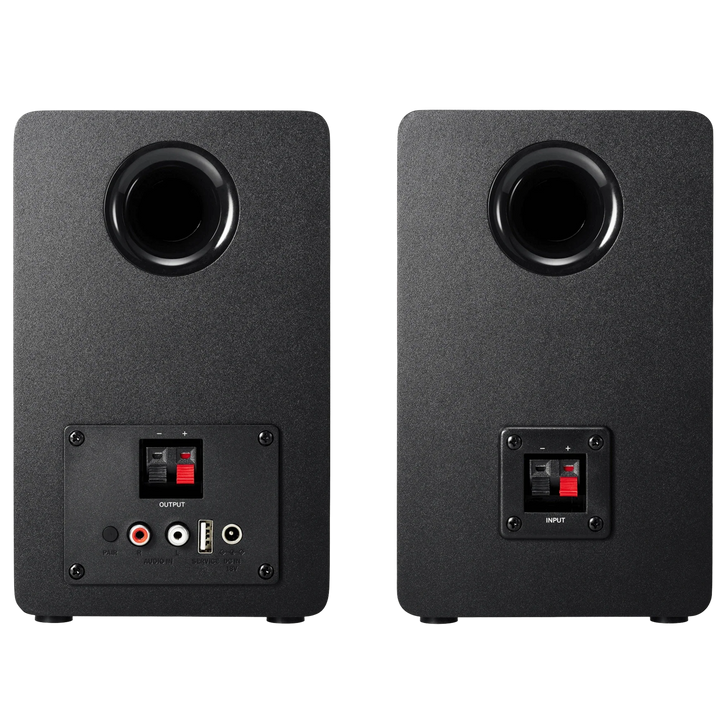 Audio-Technica AT-SP3X Powered Bookshelf Speakers (Pair, Black) - 3"