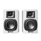 Audio-Technica AT-SP3XWH Powered Bookshelf Speakers (Pair, White) - 3"