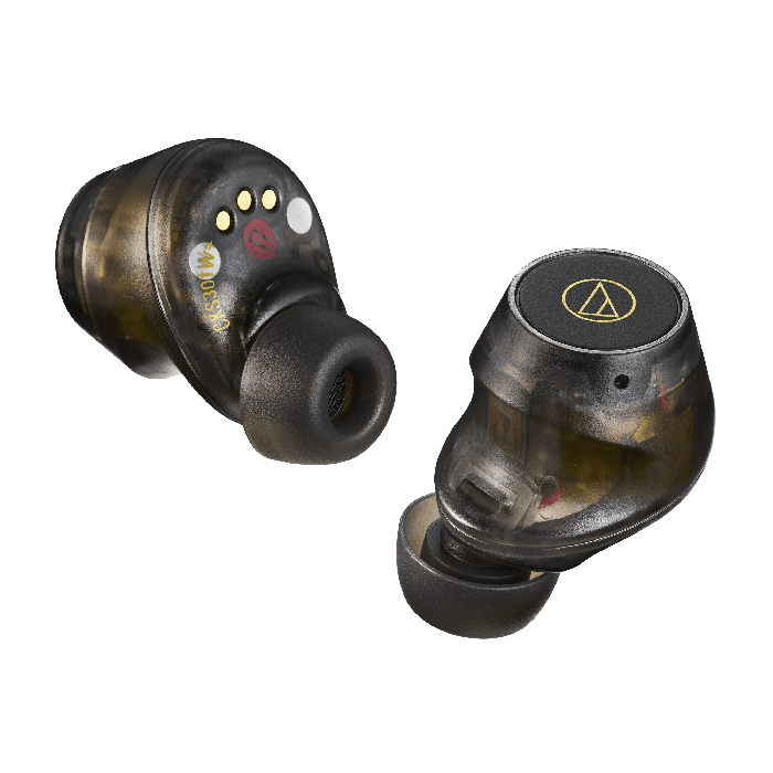 Audio-Technica ATH-CKS30TW+ Wireless Earbuds (Transparent Black)