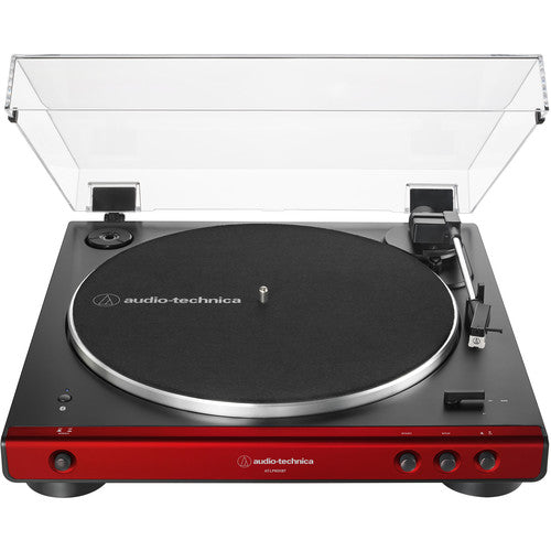 Audio-Technica AT-LP60XBT-RD Stereo Turntable With Bluetooth (Red & Black)