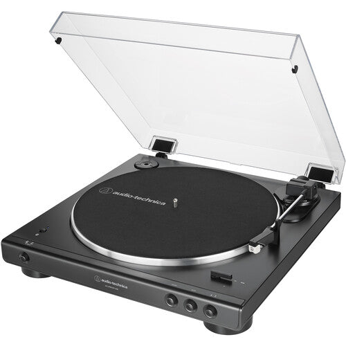 Audio-Technica AT-LP60XBT-USB-BK Fully Automatic Two-Speed Stereo Turntable With Bluetooth & USB (Black) (Open Box, Brand New)