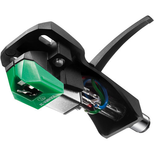 Audio-Technica AT-VM95E/H Cartridge and Headshell Combo Kit - Green