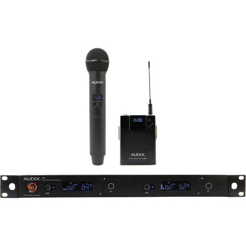 Audix AP42C2BPB R42 Receiver w/ B60 Bodypack & H60 OM2 Handheld Transmitter (554 to 586 MHz)
