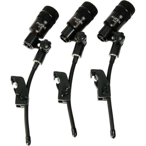 Audix D2 Trio 3 Pack Dynamic Instrument Mic