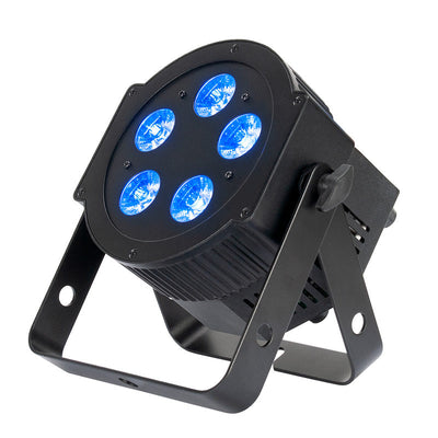 ADJ Low Profile PAR Fixture with 5 x 12W RGBWA+UV LED - Black