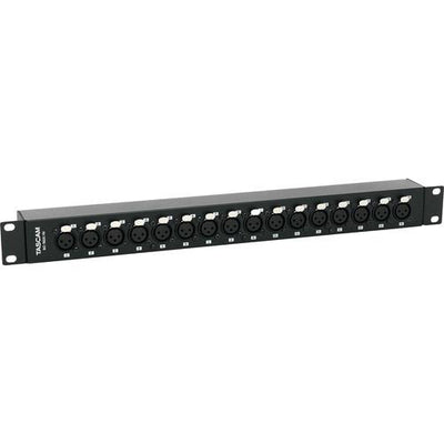 Tascam BO-16DXIN Rackmount 16-Channel XLR Female To DB25 Adapter