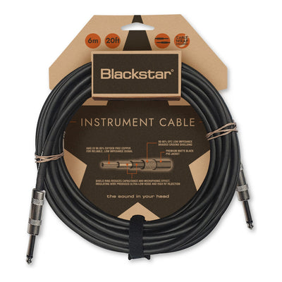 Blackstar Blackstar Standard Instrument Cable (6 m, Straight/Straight)