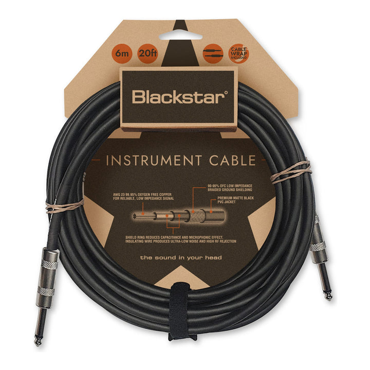 Blackstar Blackstar Standard Instrument Cable (6 m, Straight/Straight)