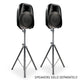 ADJ 2 x Aluminum Speaker Stands with Carrying Bag