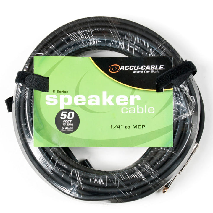 ADJ 14 AWG Speaker Cable with 1/4in to MDP - 50ft