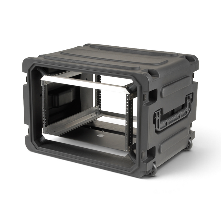 SKB SKB 3SKB-R06U20W rSeries 6U 20 Deep Rolling Shock Rack (Black) - Cases & Transport Accessories