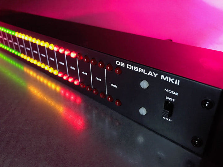 ADJ Rackmount LED dB display with RCA Input/Output - 19in