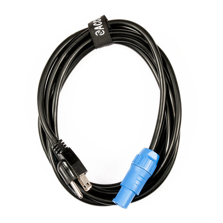 ADJ Locking Power Connector to Edison Cable - 10ft