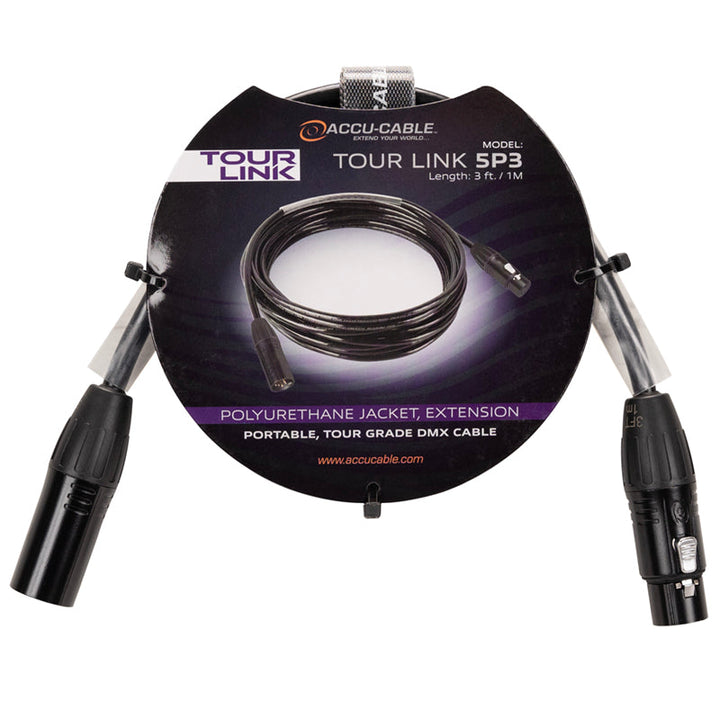ADJ 5-Pin Tour Link DMX Cable - 3ft